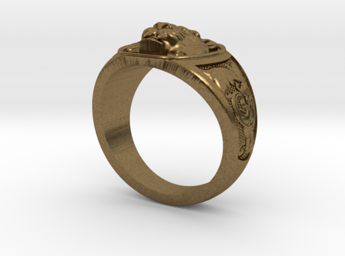 Tiger ring #4 size 9.5 3d printed