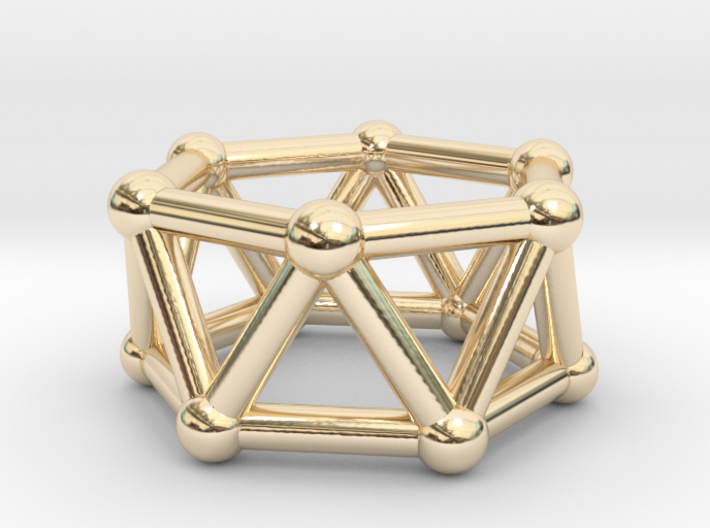 0419 Hexagonal Antiprism (a=1cm) #002 3d printed