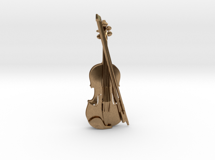 Violin and Bow Pendant 3d printed