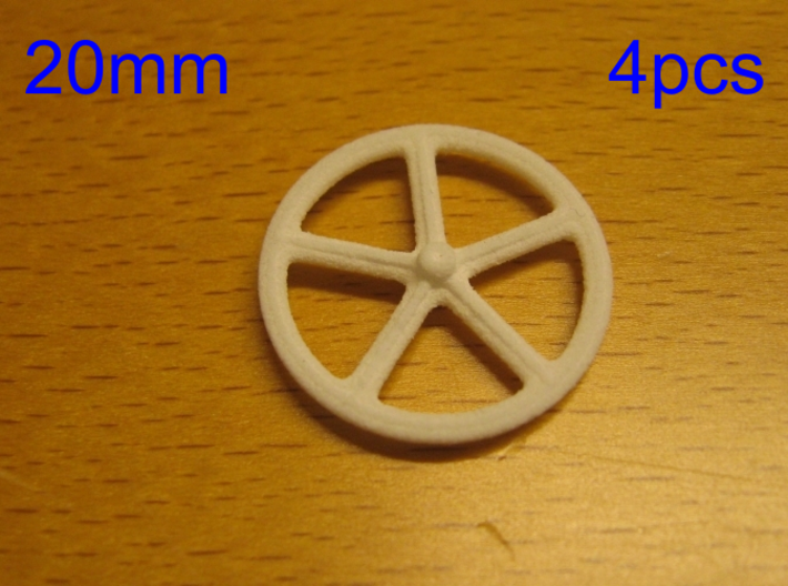 20mm wheels, 4pcs 3d printed 4pcs 20mm wheels