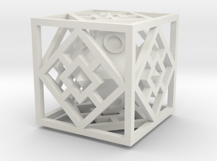 Bipyramidal Cube 3d printed