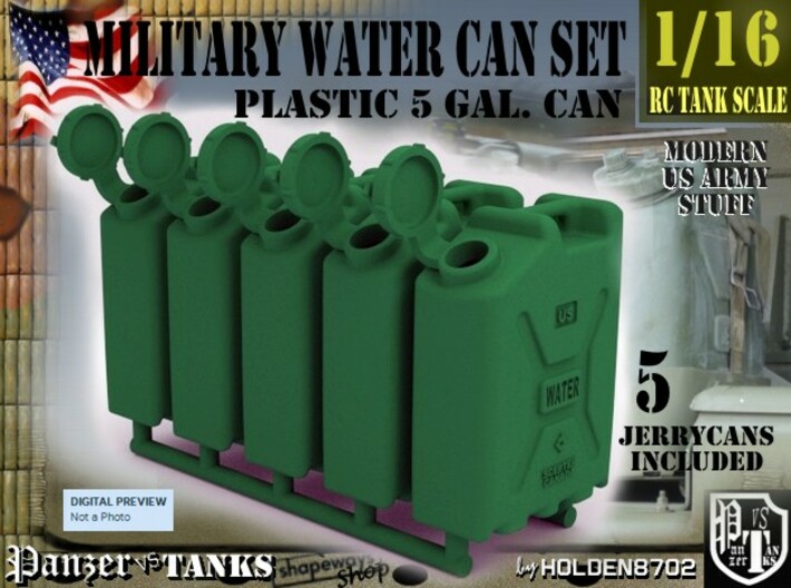 1-16 Military Water Can 5 Units (8QSF6T86X) by HOLDEN8702