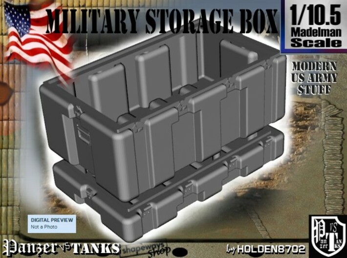 1/10.5 Military Storage Box 3d printed