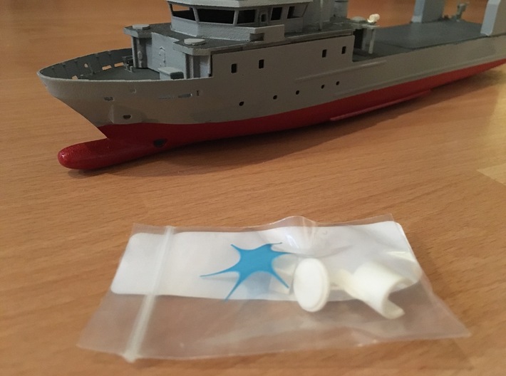 Rmah (A61), Propulsion &amp; Steering Function (1:200) 3d printed printed parts as they come