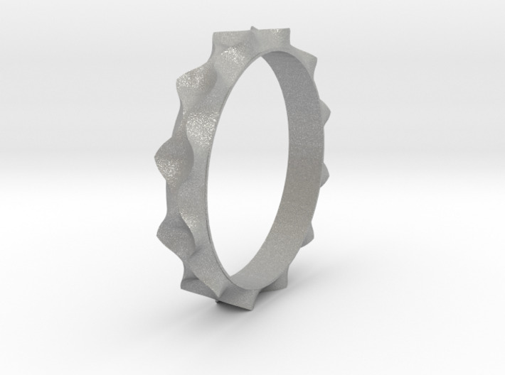 Curve Pattern Ring- Size 6 3d printed