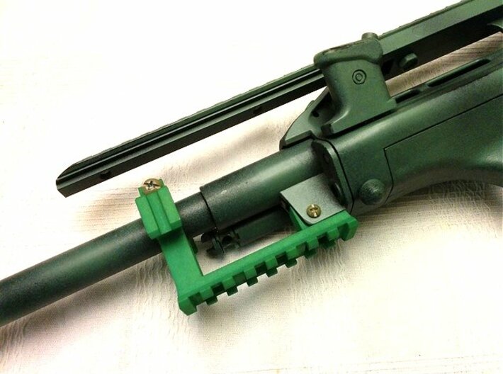 AUG Barrel Stabilizer with Rails 3d printed 