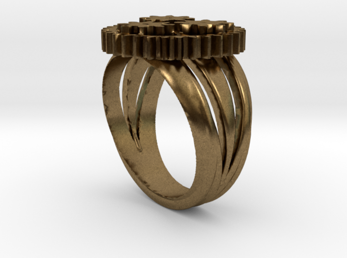 SteamPunk Ring BETA 3d printed