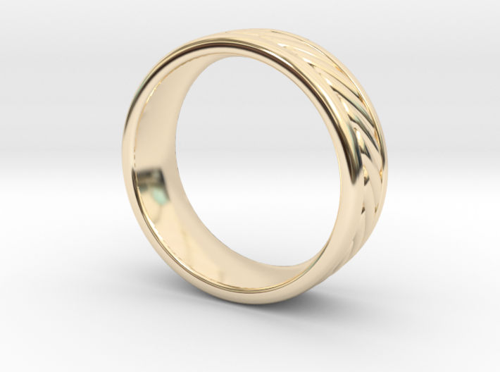 Nautical Rope Ring - size 11.5 3d printed