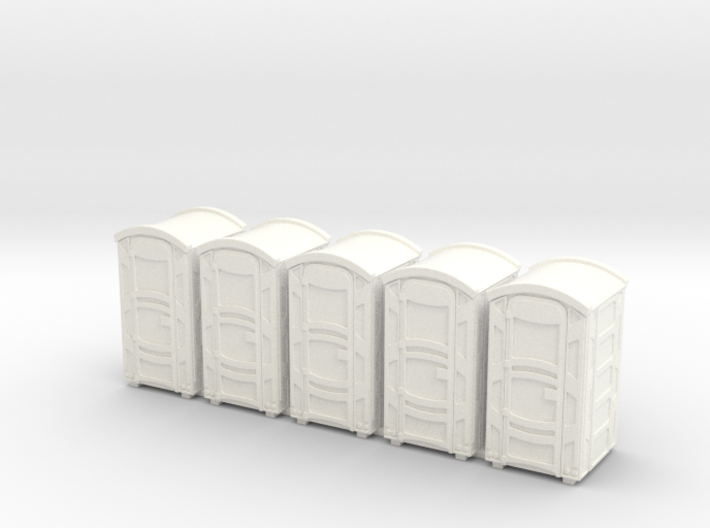 Portable Toilet 01. HO Scale (1:87) 3d printed