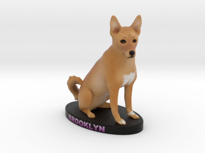 Custom Dog Figurine - Brooklyn 3d printed