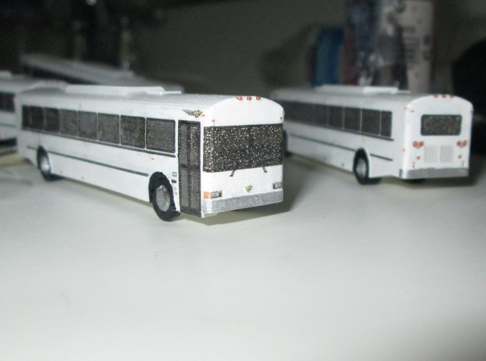 n scale school bus 2015 ic re 300 5 pack (long) 3d printed COACH VERSION SHOWN