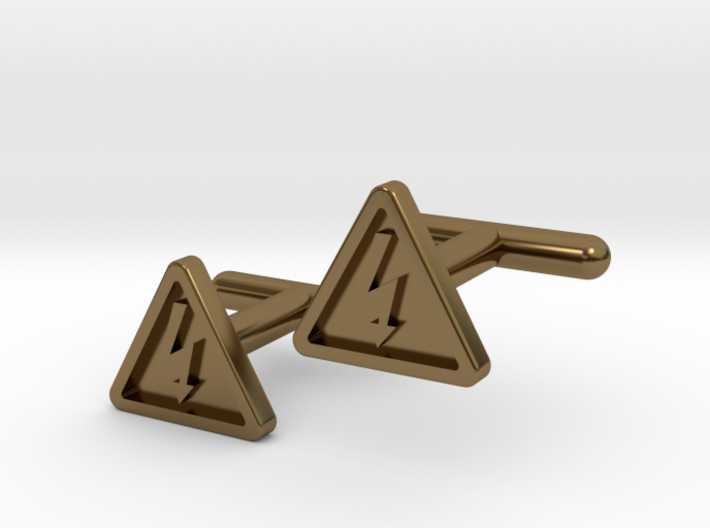 Electricity Cufflinks 3d printed