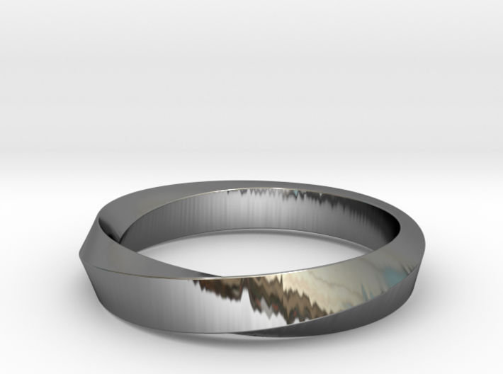 iRiffle Mobius Narrow Ring I (Size 10) 3d printed