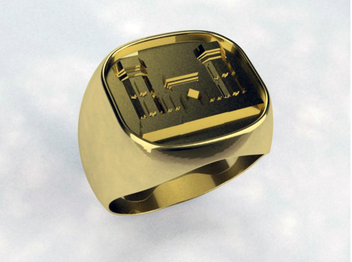Combat Engineer Army Ring 3d printed Combat Engineer Ring
