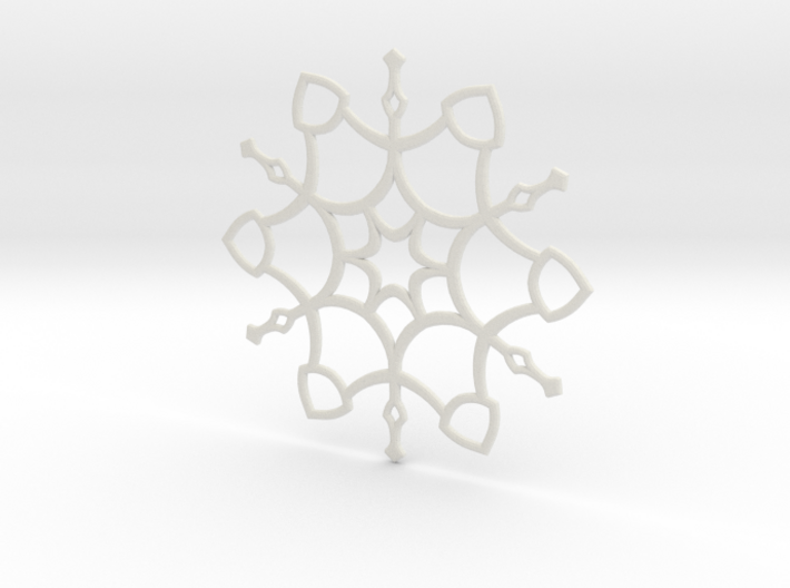 Untangled Snowflake 3d printed 