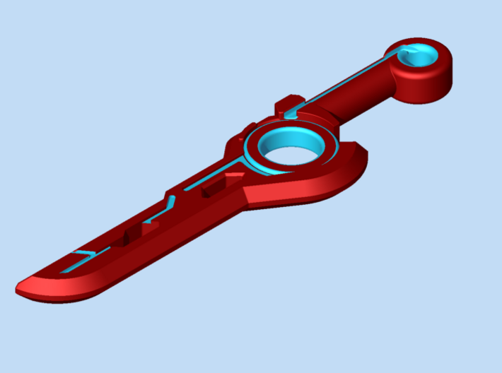 Monado Sword 3d printed Render