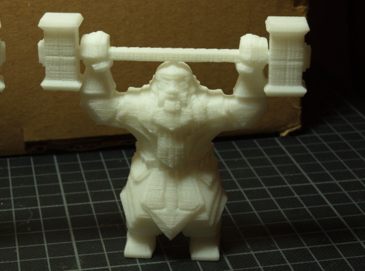 Dwarvon Paragon for Wargaming terrain 3d printed Printed on Up! Mini with ABS 