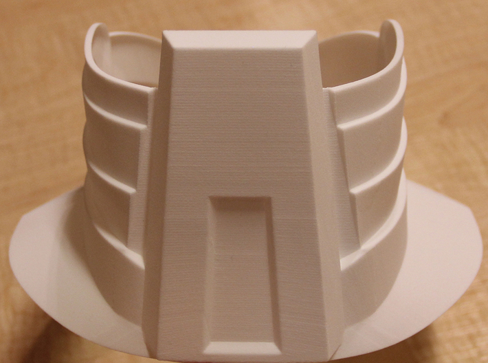 Part 2 of 2 - Iron Man Mark IV Neck Armor (Back) 3d printed Actual 3D print using the Strong & Flexible plastic