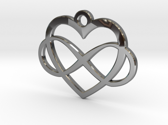 Infinity Heart 3d printed 