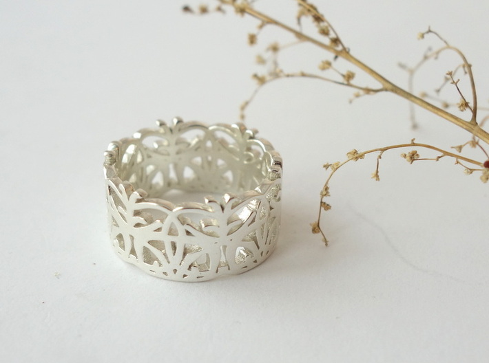 Circle Dance Lace Band - Size 7 3d printed 