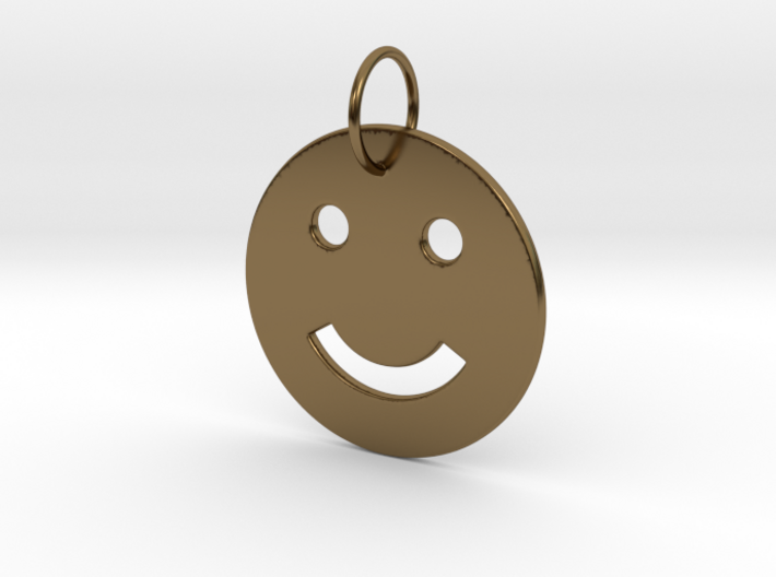 Smiley Pendant 3d printed