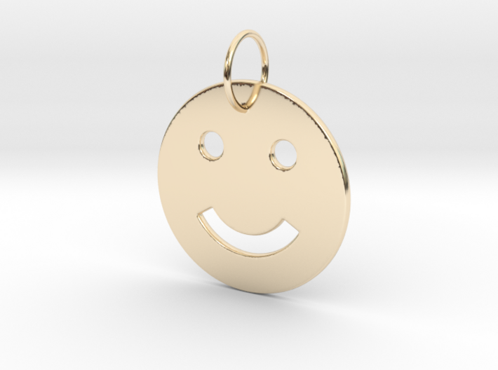 Smiley Pendant 3d printed