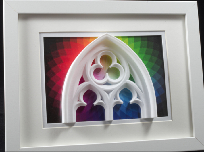Gothic Window Detail  3d printed Frames and background pictures are not included!!