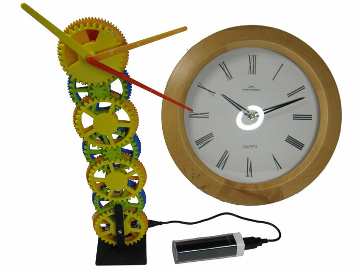 Gear Tower Clock - motorized 3d printed