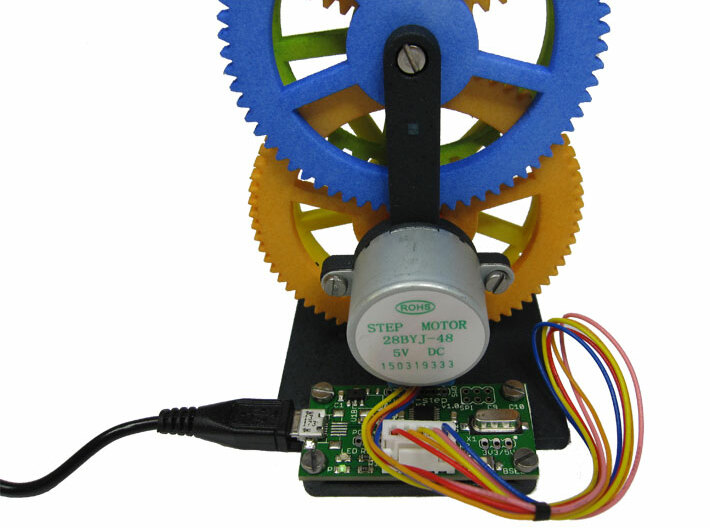 Gear Tower Clock - motorized 3d printed 