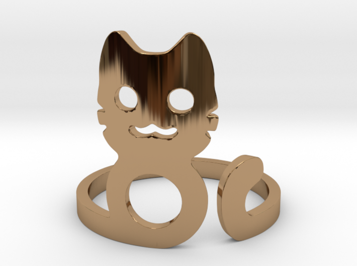 Meow Ring 3d printed
