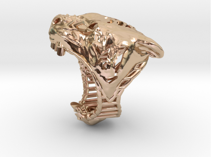 The Tiger Top Ring 3d printed 