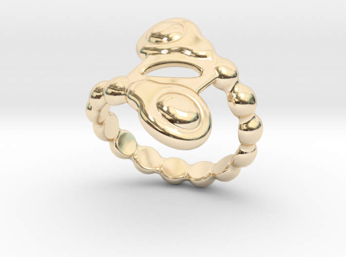 Spiral Bubbles Ring 18 - Italian Size 18 3d printed