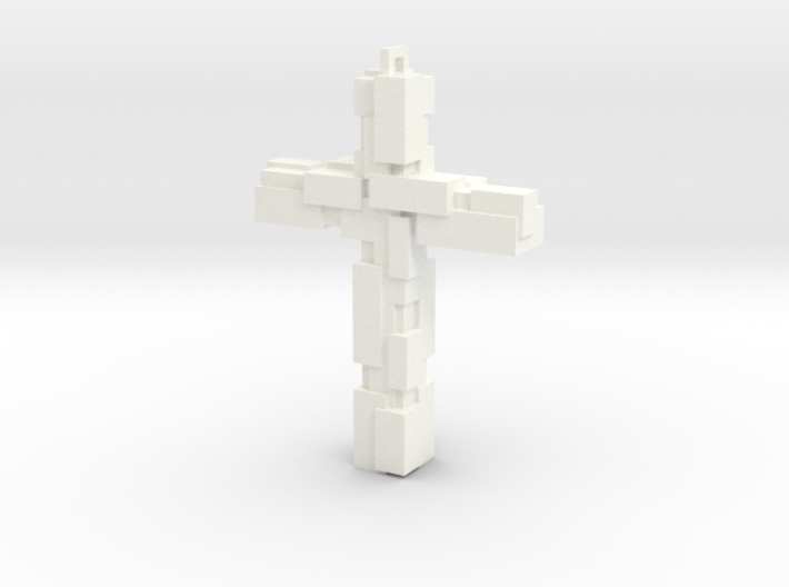 Block Cross 3d printed