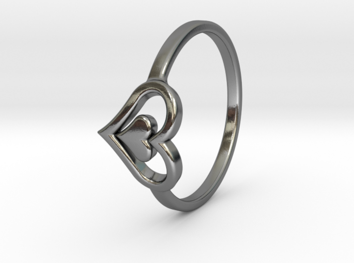 Heart Ring Size 5.5 3d printed 