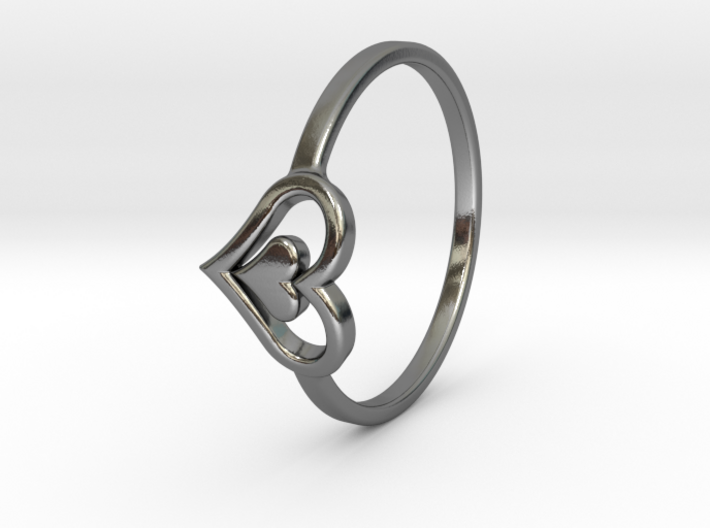 Heart Ring 7.5 3d printed 