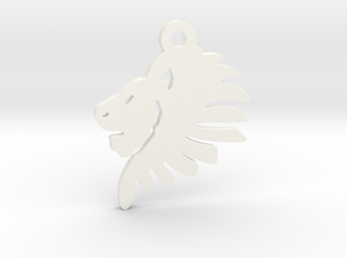 Lionhead Pendant 3d printed 