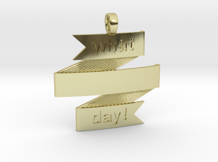 What a Day Banner Pendant 3d printed
