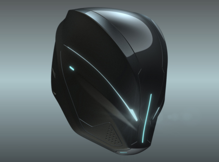 Part 1/3_Tron Legacy Quorras Helmet 3d printed 