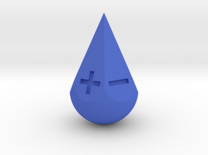 Fudge Teardrop 3d printed teardrop blue