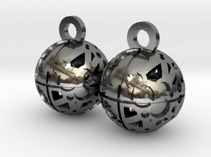 Craters of Luna Earrings 3d printed