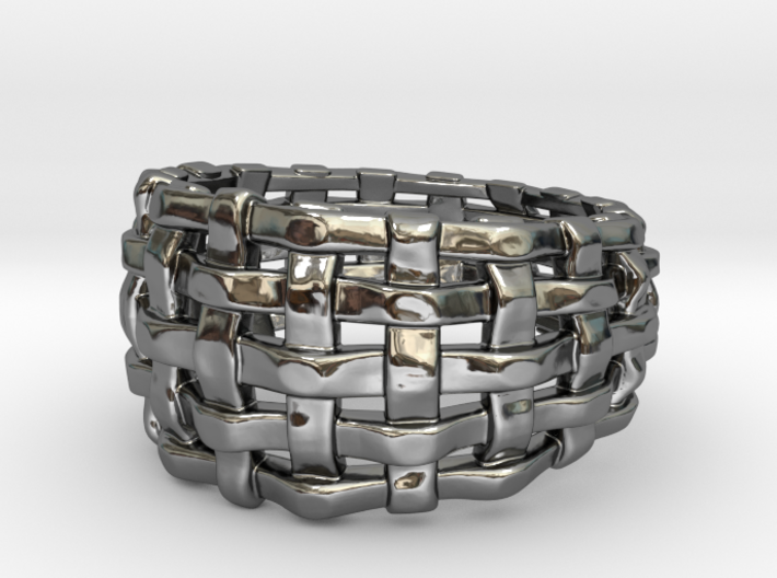 Woven Ring One 3d printed