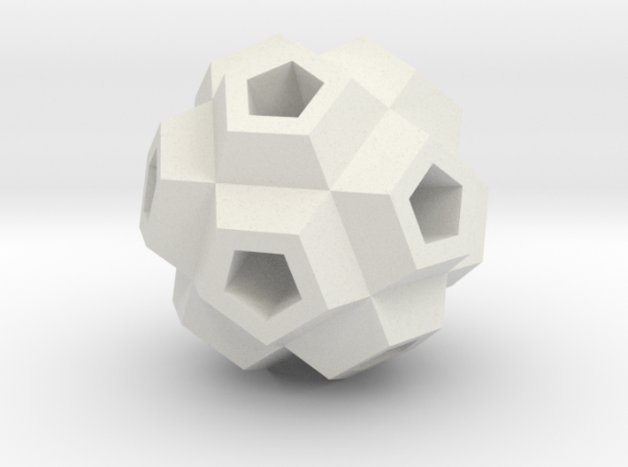 Coral Polyhedron Pendant 3d printed