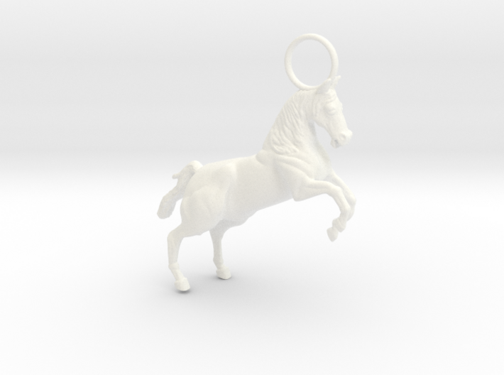 Horse Earring/Pendant 3d printed