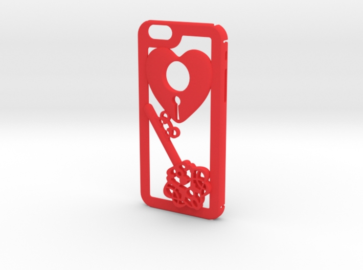 Key + Heart 3d printed