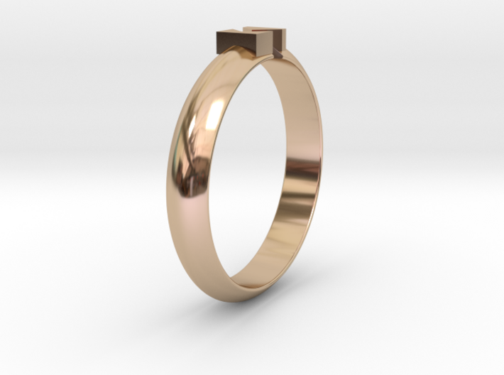 Ø18.19 Mm Design Block Arrow Ring/Ø0.716 inch 3d printed