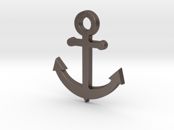 Anchor Pendant 3d printed