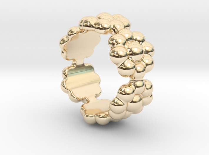 New Flower Ring 33 - Italian Size 33 3d printed