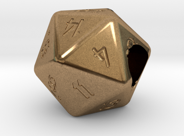 &quot;Geek Beads&quot; 20 sided die 3d printed