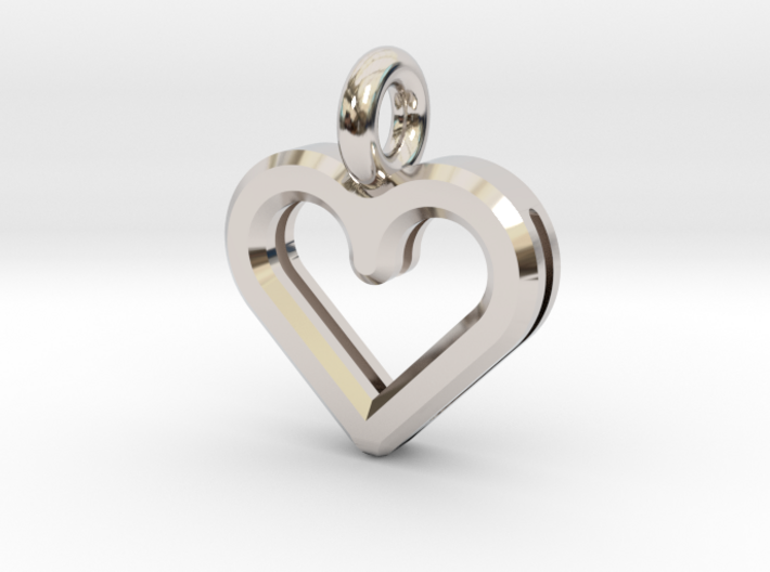 Resonant Heart Amulet - Small 3d printed