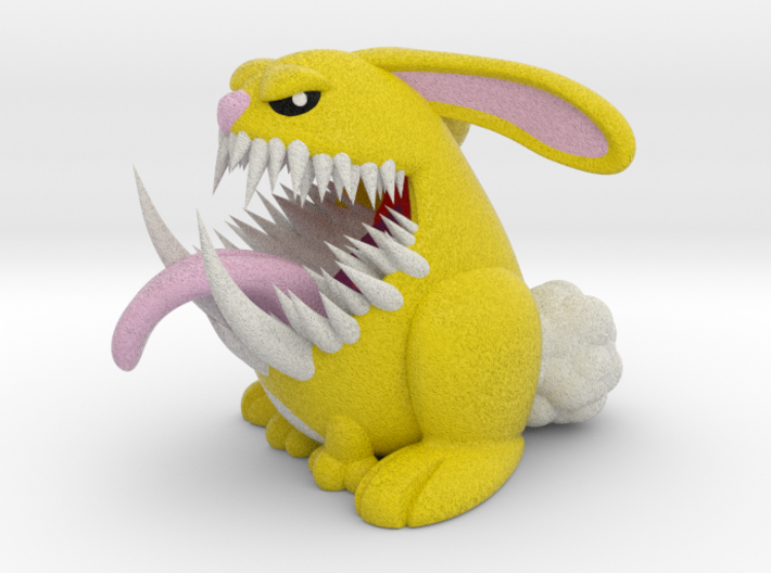 Monster Bunny #3 - Small Eyes 3d printed 
